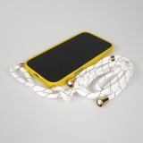 Samsung Galaxy S25 Edge Case Hülle - Bio Eco-Friendly Vegan mit Handykette Necklace - Gelb