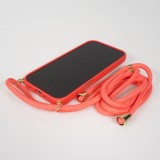 Samsung Galaxy S25 Edge Case Hülle - Bio Eco-Friendly Vegan mit Handykette Necklace - Rot