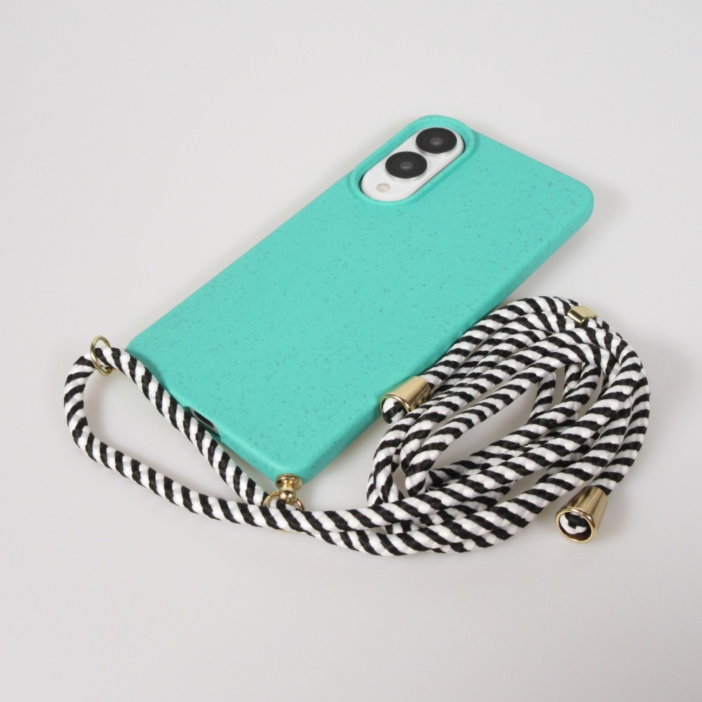Samsung Galaxy S26 Ultra Case Hülle - Bio Eco-Friendly Vegan mit Handykette Necklace - Türkis