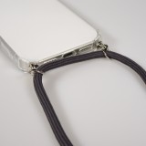 Hülle Samsung Galaxy S25 Edge - Gummi transparent mit Seil - Grau