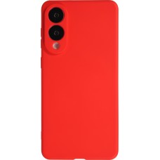 Samsung Galaxy S25 Edge Case Hülle - Silikon soft touch - Rot