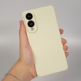 Samsung Galaxy S25 Edge Case Hülle - Silikon soft touch - Vanilla