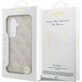 Coque Samsung Galaxy S26 - Guess 4G Script MagSafe Magnetic protection élégante - Rose