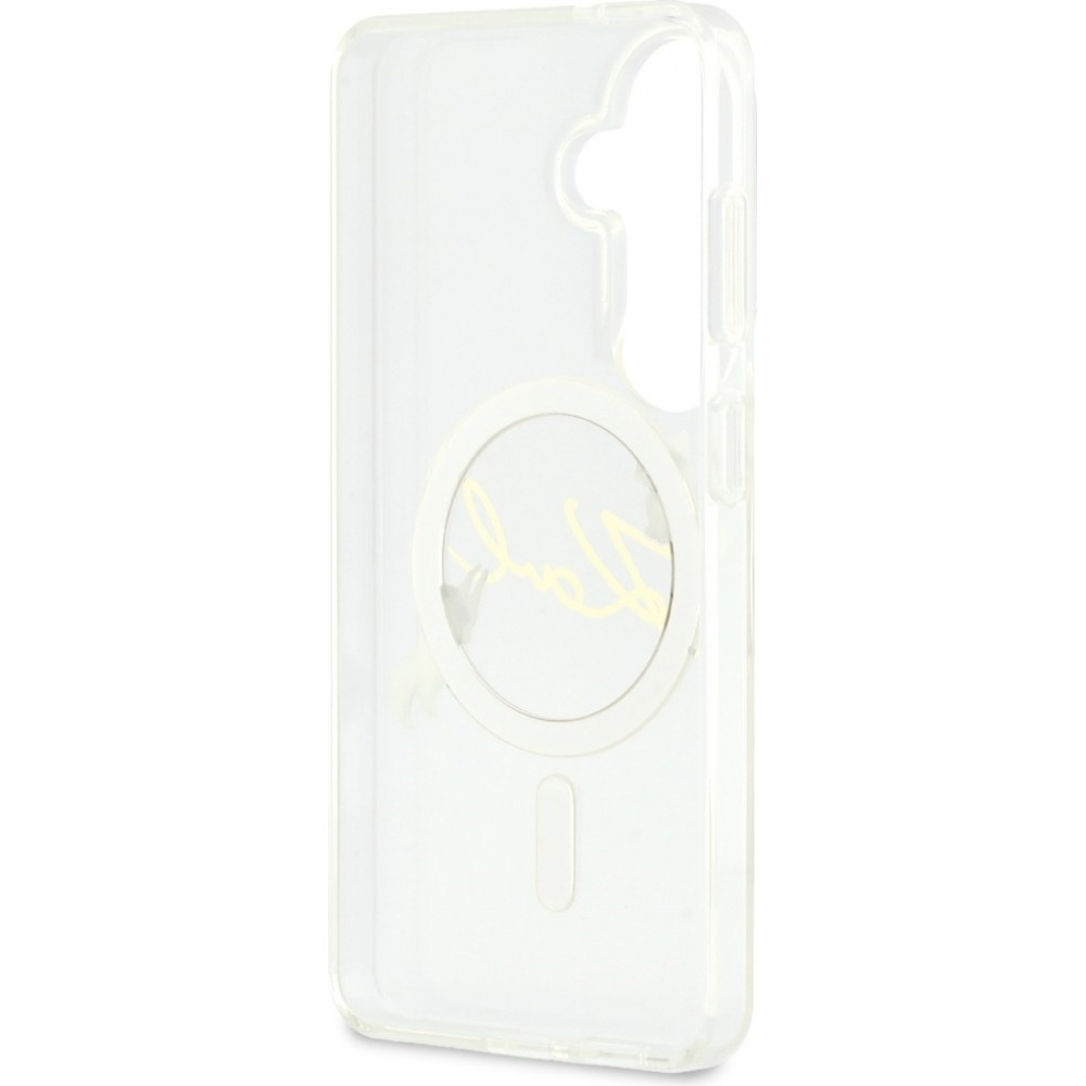 Coque Samsung Galaxy S26 - Karl Lagerfeld IML KC Script MagSafe protection &eacute;l&eacute;gante - Transparent