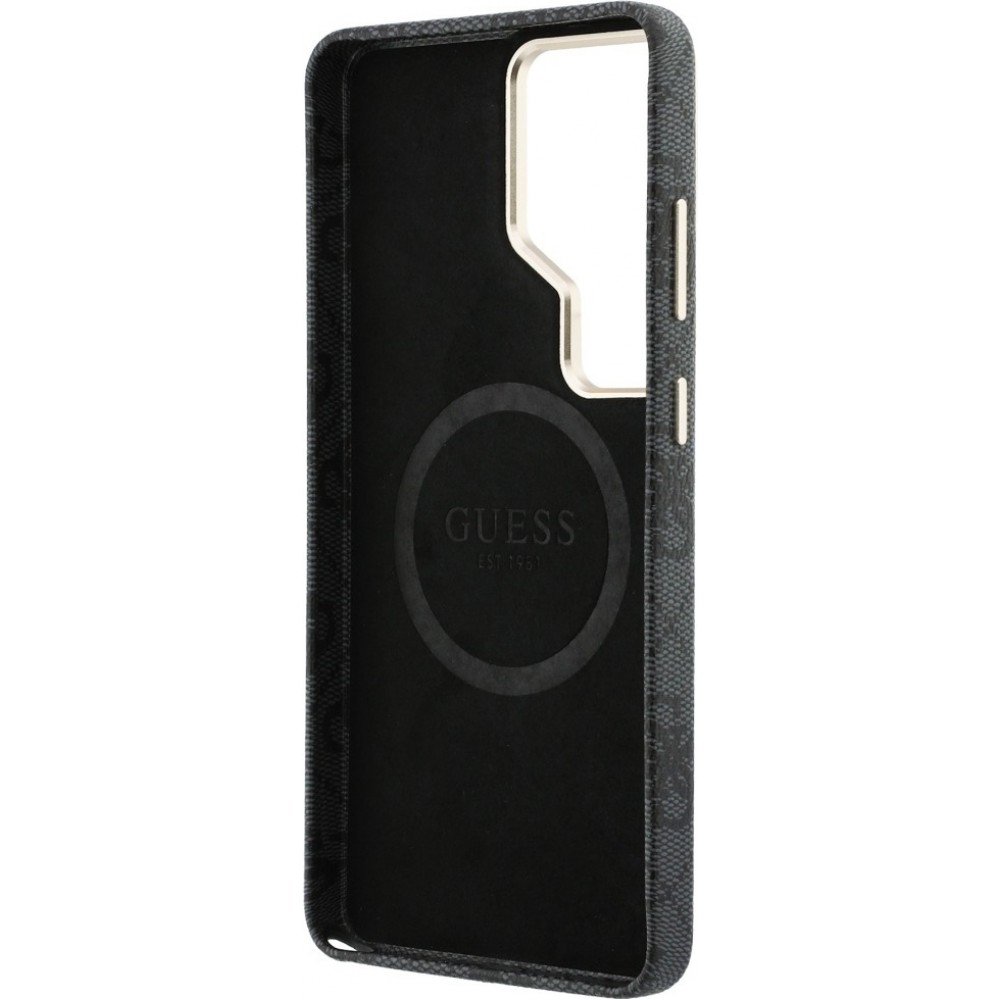Coque Samsung Galaxy S26 Ultra - Guess 4G Script MagSafe Magnetic protection &eacute;l&eacute;gante - Noir