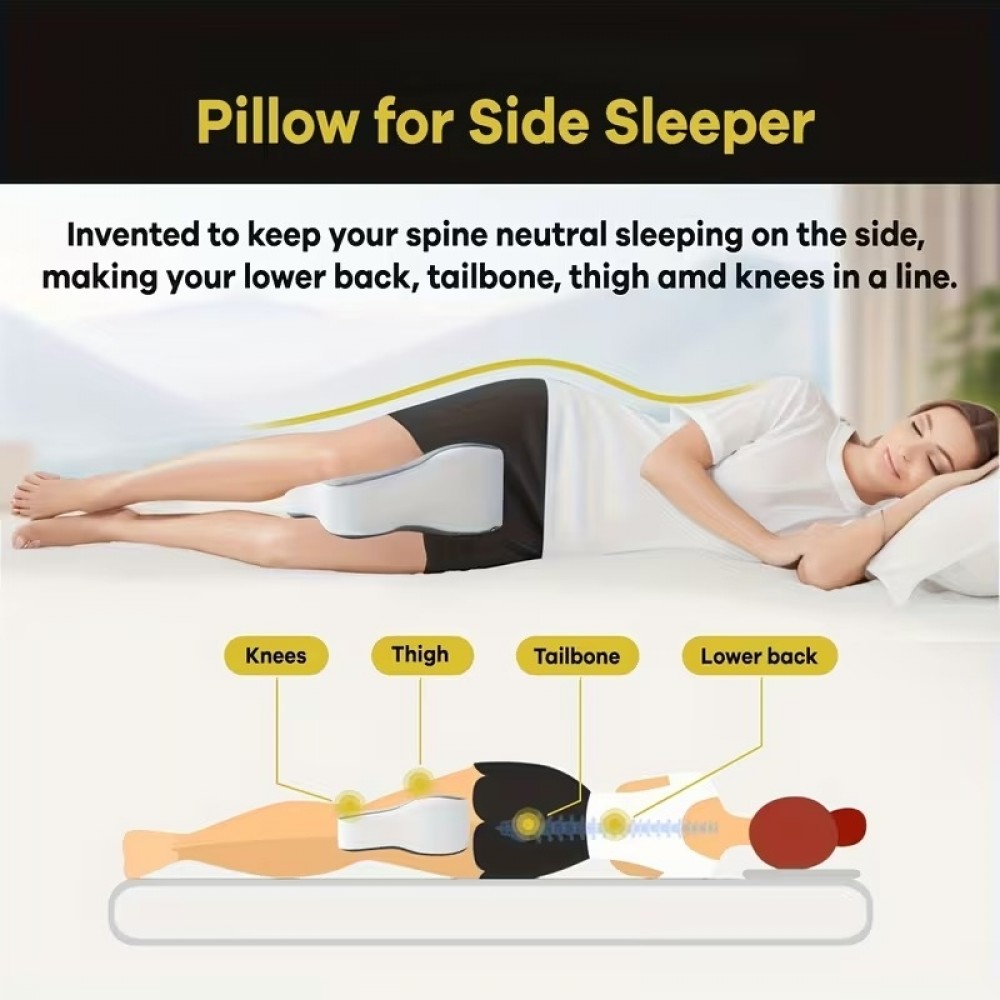 Memory Foam Knieschoner f&uuml;r seitliche Position Beinsupport 35,56cm - Grau