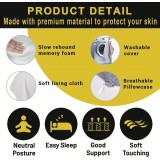 Memory Foam Knieschoner f&uuml;r seitliche Position Beinsupport 35,56cm - Grau