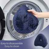 Ergonomisches Beinkissen mit Memory-Schaum und Knieschlafkissen f&uuml;r Seitenschl&auml;fer waschbarer Bezug - Weiss