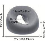 U-förmiges Gesichts-Massagekissen für Kopf- und Nackenentspannung - Grau