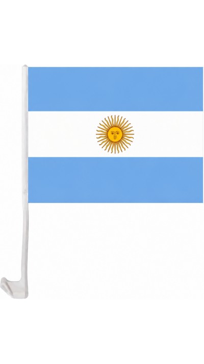 Argentinien Autoflagge mit Clip f&uuml;r Autoscheibe Fan-Zubeh&ouml;r