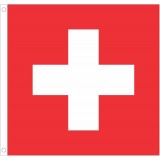 Drapeau Suisse / Swiss Flag (152.4 x 152.4 cm) - Rouge
