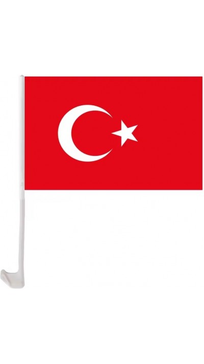 T&uuml;rkei Autoflagge mit Clip f&uuml;r Autoscheibe Fan-Zubeh&ouml;r