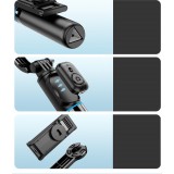 Dudao F18S 4-en-1 b&acirc;ton &agrave; selfie tr&eacute;pied pliable avec t&eacute;l&eacute;commande - Noir