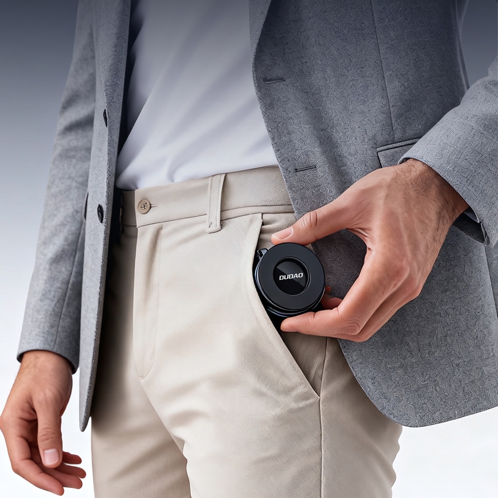 Dudao F24PRO MagSafe Auto Halterung mit Saugnapf für Windschutzscheibe oder Armaturenbrett - Schwarz