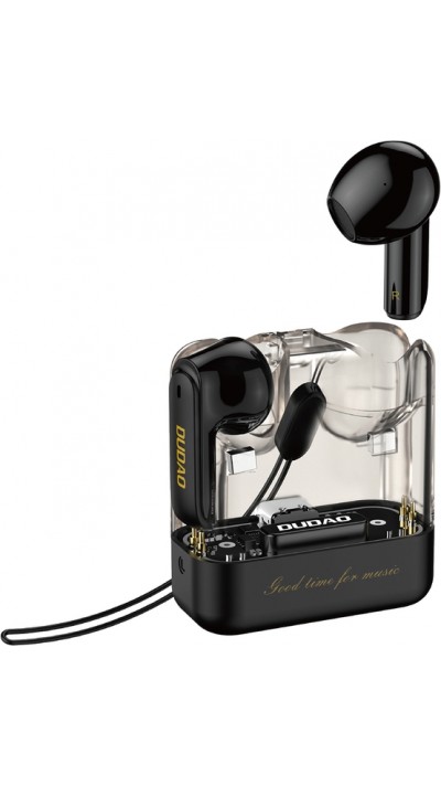 Dudao U18Pro Bluetooth 5.3 TWS Kopfhörer ergonomisch 6h Akkulaufzeit - Schwarz