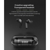 Bluetooth Kopfh&ouml;rer F80 Q26 Pro TWS mit LED-Display, lange Akkulaufzeit f&uuml;r Sport und Gaming - Weiss