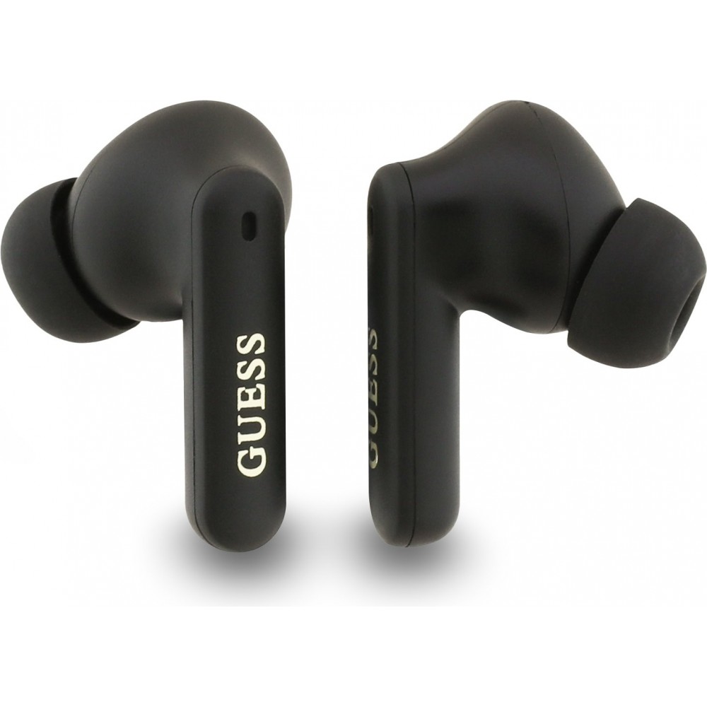 Bluetooth Kopfh&ouml;rer Guess PU 4G Script Logo ENC TWS mit Sprachassistent und 16h Akkulaufzeit - Braun