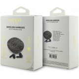 Bluetooth Kopfh&ouml;rer Guess PU 4G Script Logo ENC TWS mit Sprachassistent und 16h Akkulaufzeit - Braun