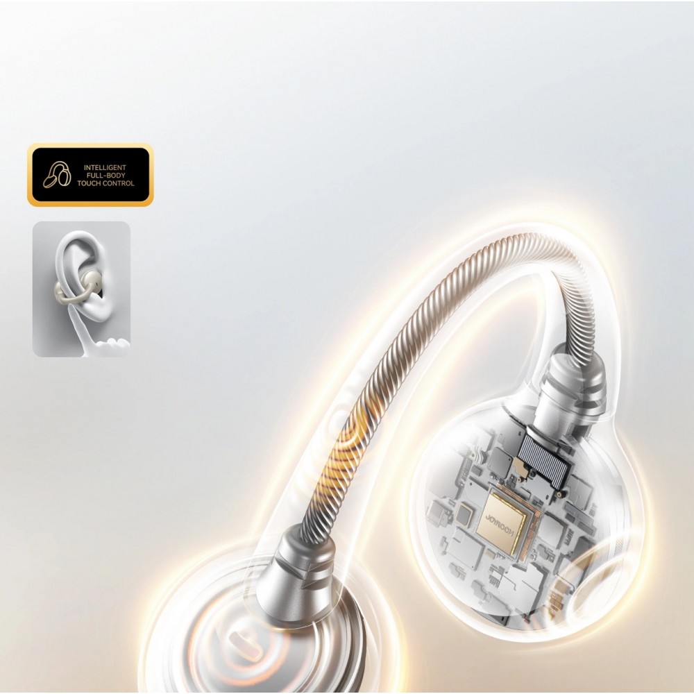 Ecouteurs Bluetooth JOYROOM JR-OE3 Open-Ear True BT 5.4 design innovant avec contrôle intelligent - Argent