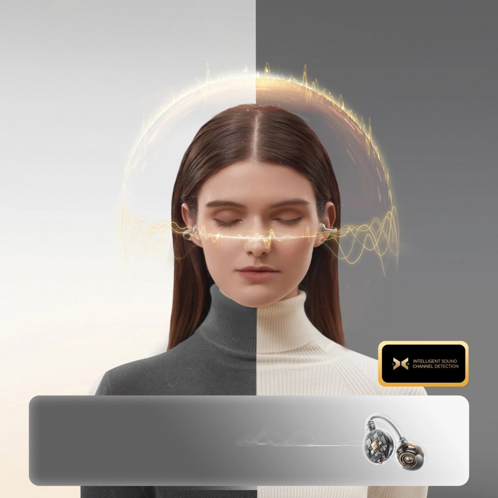 Ecouteurs Bluetooth JOYROOM JR-OE3 Open-Ear True BT 5.4 design innovant avec contrôle intelligent - Argent