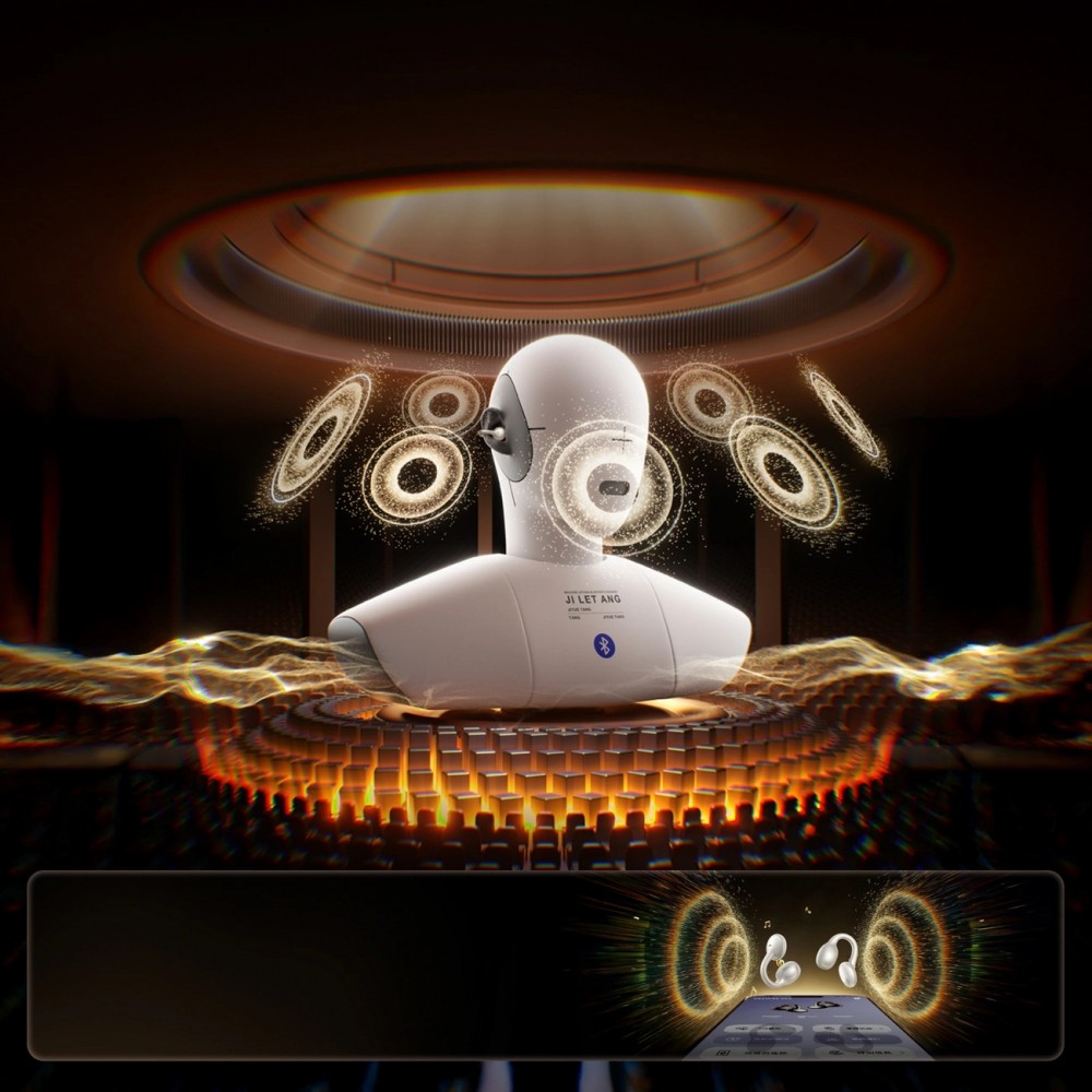 JOYROOM JR-OE3 Bluetooth Kopfhörer Open-Ear True BT 5.4 mit intelligentem Steuerung - Schwarz