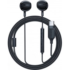 Acefast L2 In-Ear Kopfh&ouml;rer USB-C Anschluss mit Mikrofon und Fernbedienung 1.2 m - Schwarz