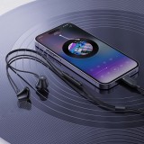 Acefast L2 In-Ear Kopfh&ouml;rer USB-C Anschluss mit Mikrofon und Fernbedienung 1.2 m - Schwarz