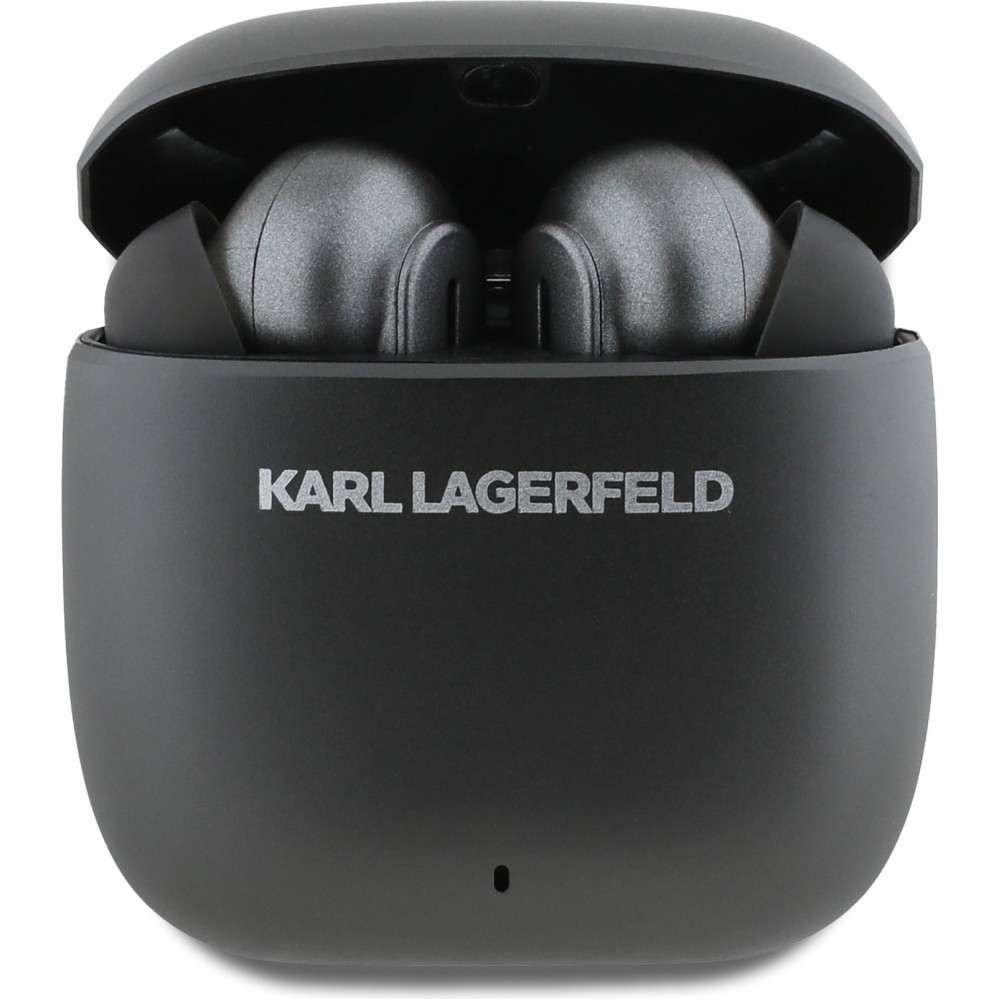 Kabellose Kopfhörer Karl Lagerfeld ANC/ENC TWS - Bluetooth, Geräuschreduzierung, Schnellladung, 24h Akkulaufzeit - Schwarz