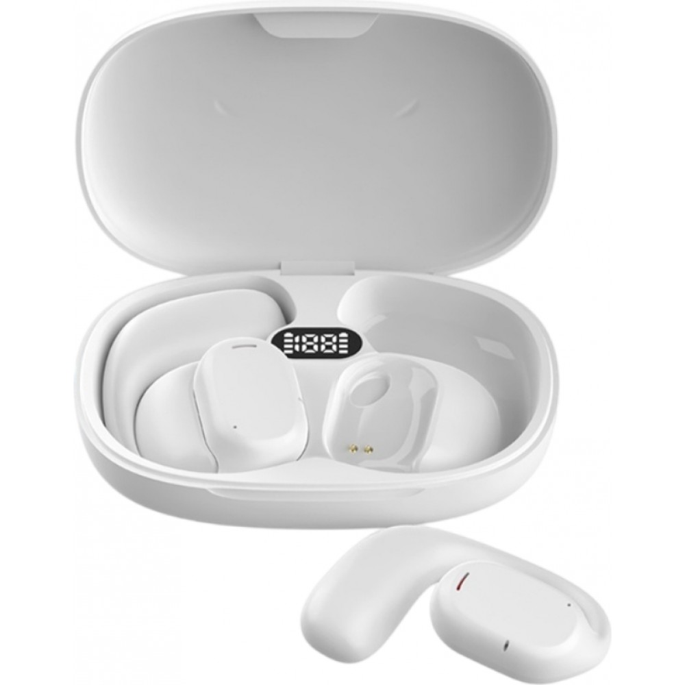 NEEXXT X27 Drahtlose Sportkopfh&ouml;rer mit Luftleitung TWS/OWS stabiler und bequemer Halt - Weiss