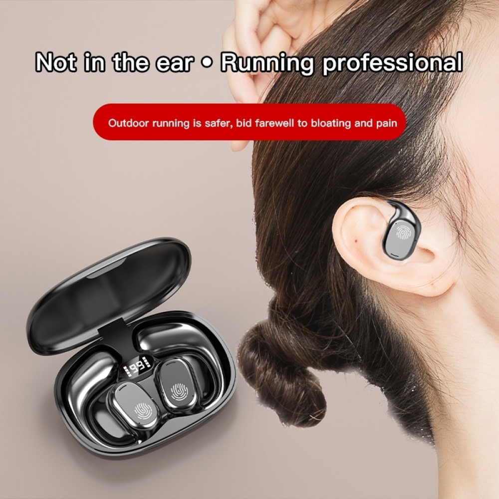 NEEXXT X27 Drahtlose Sportkopfh&ouml;rer mit Luftleitung TWS/OWS stabiler und bequemer Halt - Weiss