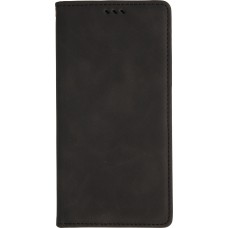 iPhone Air Leder Tasche - Flip Wallet vintage mit Magnetverschluss und Kartenhalter - Schwarz