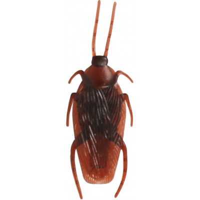 Faux cafard brun réaliste - Insecte effrayant pour Halloween - Brun