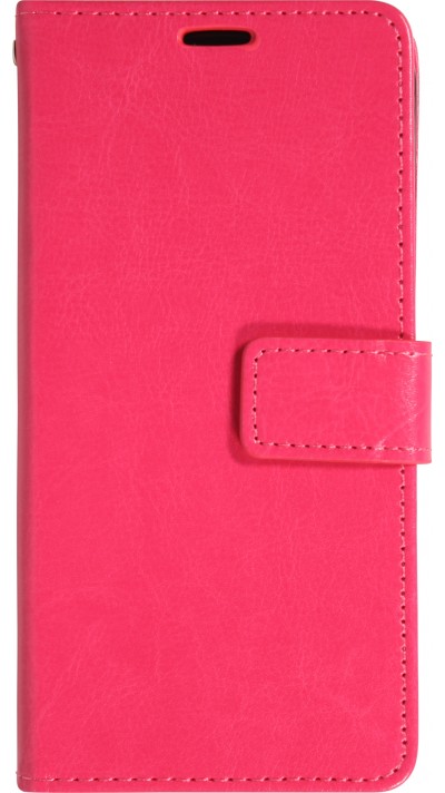 Hülle iPhone Air - Premium Flip Leder Tasche - Dunkelrosa