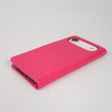 Fourre iPhone Air - Premium Flip cuir lisse porte-cartes - Rose foncé