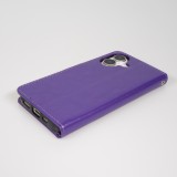 Hülle iPhone 17 - Premium Flip Leder Tasche - Violett