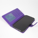 Hülle iPhone 17 - Premium Flip Leder Tasche - Violett