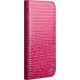 iPhone 17 Pro Max Case Hülle - Qialino Croco Flip Echtleder - Rosa