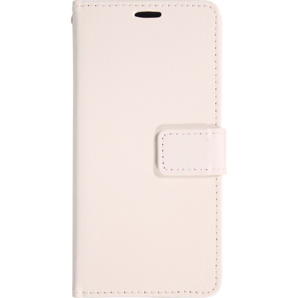 Hülle iPhone 17 Pro Max - Premium Flip Leder Tasche - Weiss