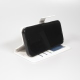 Hülle iPhone 17 Pro Max - Premium Flip Leder Tasche - Weiss