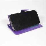 Hülle iPhone 17 Pro Max - Premium Flip Leder Tasche - Violett