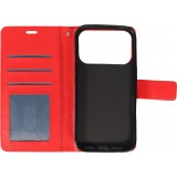 Hülle iPhone 17 Pro - Premium Flip Leder Tasche - Rot