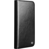 Fourre iPhone Air - Flip Qialino Classic Wallet cuir véritable - Noir