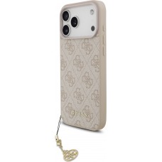 iPhone 17 Pro Max Case Hülle - Guess 4G Charm Elegante Schutz Raffiniertes Design Trendaccessoire - Rosa