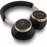 Guess Bluetooth Kopfh&ouml;rer Studio-Qualit&auml;t Sound PU-Leder 45h Akkulaufzeit ENC Sprachassistent und Schnellladung - Schwarz