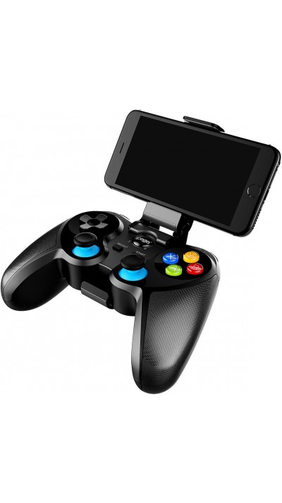 iPega 9157 Bluetooth 5.0 Connected Controller (iOS, Android, Windows) mit Telefonhalterung - Schwarz