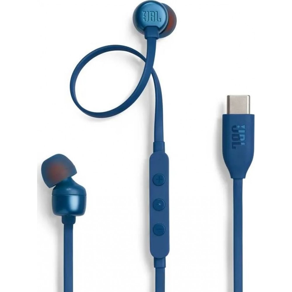 JBL Tune 310C USB-C Kopfhörer mit Pure Bass und Hi-Res Audio - Blau