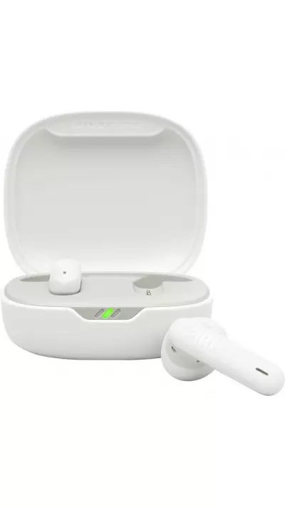 JBL Wave Flex 2 Bluetooth - 40h Pure Bass Sound, Smart Ambient Technologie & Touch Control - Weiss