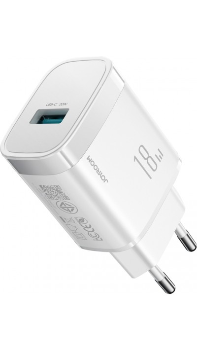 Joyroom JR-TF4 18W Wandladeger&auml;t Schnellladung USB-C Adapter - Weiss