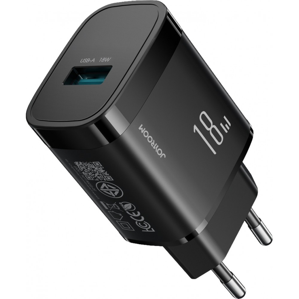 Joyroom JR-TF4 18W chargeur mural rapide pour smartphone et tablette - Noir