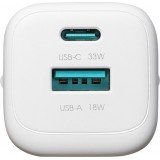 Joyroom JR-TG7 33W USB-A + USB-C Wandladeger&auml;t mit 30W Lightning Kabel 1m - Weiss
